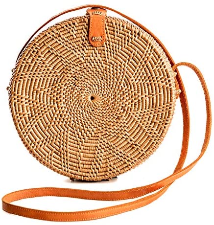 Handmade Wicker Woven Purse Handbag