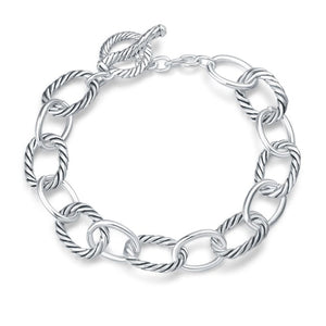 Silver and Gold Chain Bracelet